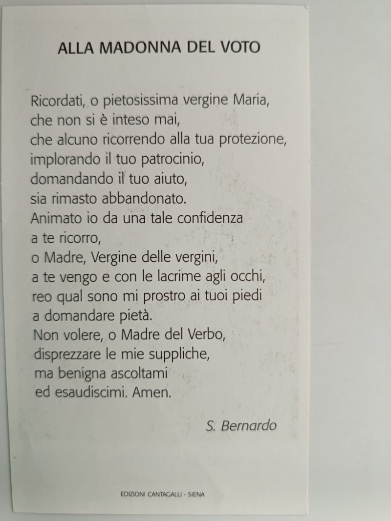 IMMAGINE DELLA MADONNA DEL VOTO
