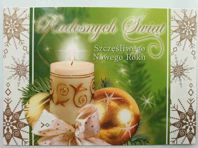 RADOSNYCH ŚWIĄT ŚWIECA I BOMBKA