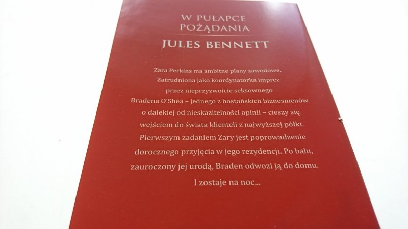 W PUŁAPCE POŻĄDANIA - Jules Bennett 2017