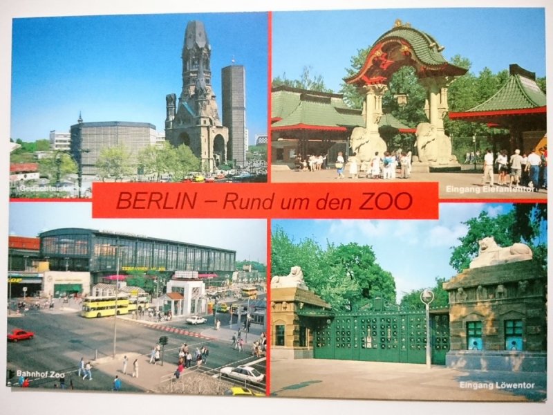 BERLIN - RUND UM DEN ZOO. CZTERY UJĘCIA