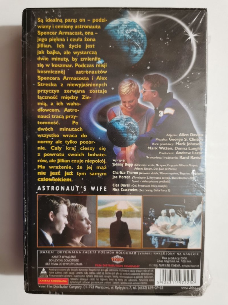 VHS. ŻONA ASTRONAUTY – Johnny Depp