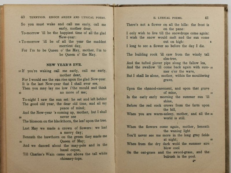 ENOCH ARDEN I WIERSZE LIRYCZNE – 1916R - Alfred Tennyson
