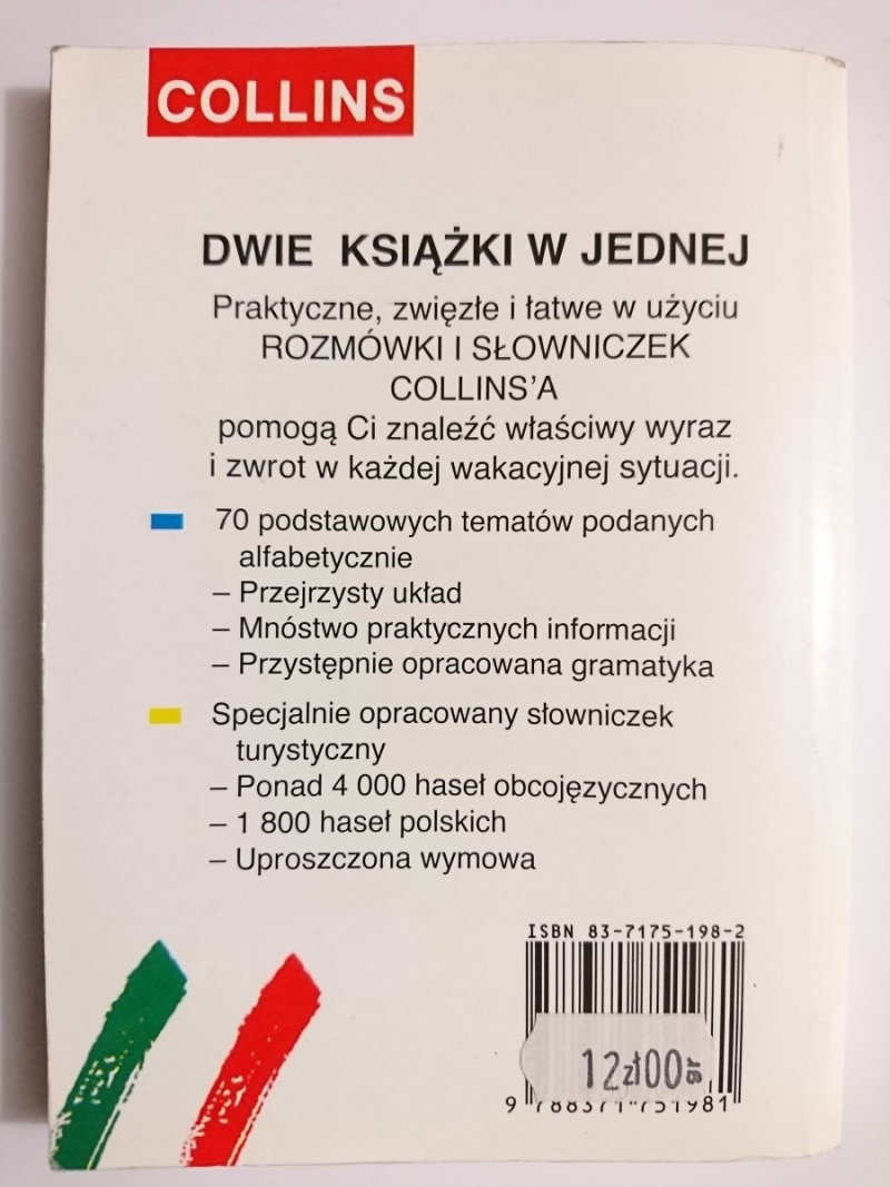 WŁOSKI. ROZMÓWKI I SŁOWNICZEK 
