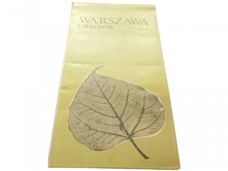 WARSZAWA. URSYNÓW PLAN. MAPA Z OGŁOSZENIAMI