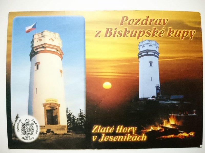 POZDRAV Z BISKUPSKE KUPY. ZLOTE HORY V JESENIKACH