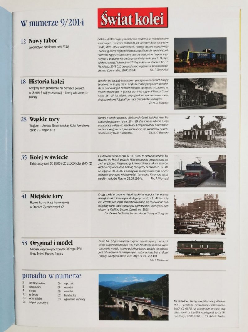Miesięcznik. Świat kolei 09/2014