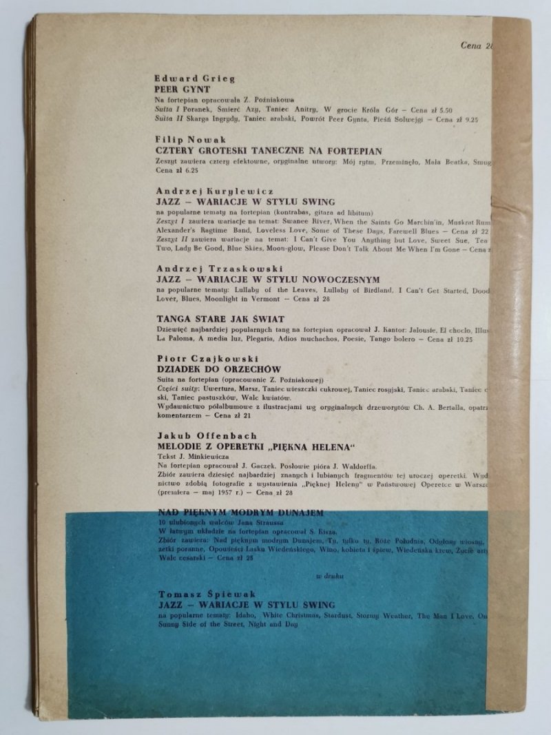 W KRAINIE MELODII ZESZYT IV 1958