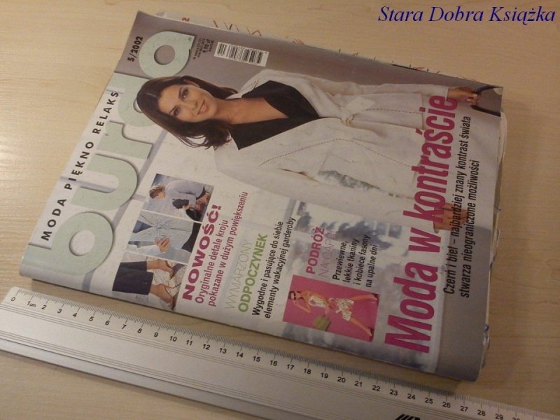 BURDA 5/2002 MODA W KONTRAŚCIE