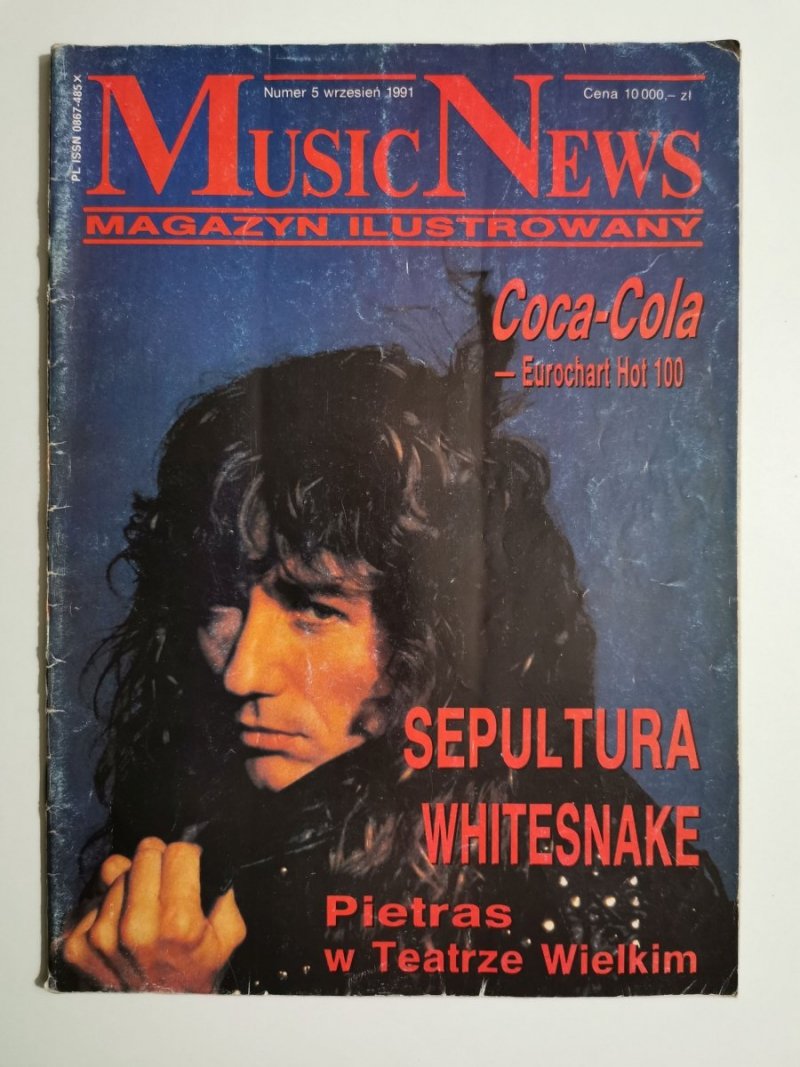 MUSIC NEWS. MAGAZYN ILUSTROWANY NUMER 5 WRZESIEŃ 1991 
