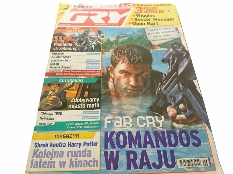 KOMPUTER ŚWIAT CZERWIEC NR 6/2004 + 2 PŁYTY CD