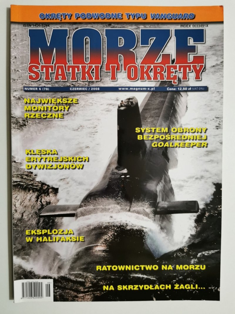 MORZE STATKI I OKRĘTY NR 6/2008