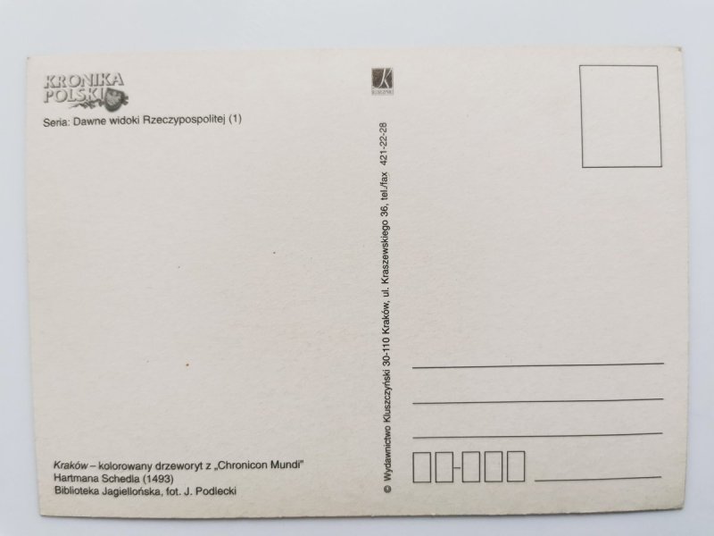 KRAKÓW – KOLOROWANY DRZEWORYT Z CHRONICON MUNDI FOT. PODLECKI