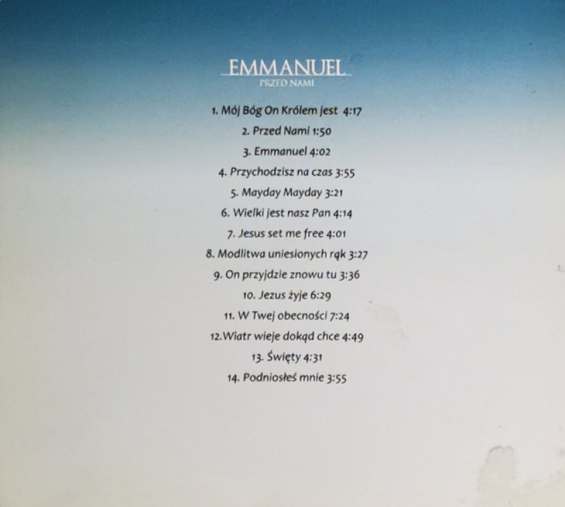 CD. EMMANUEL. PRZED NAMI