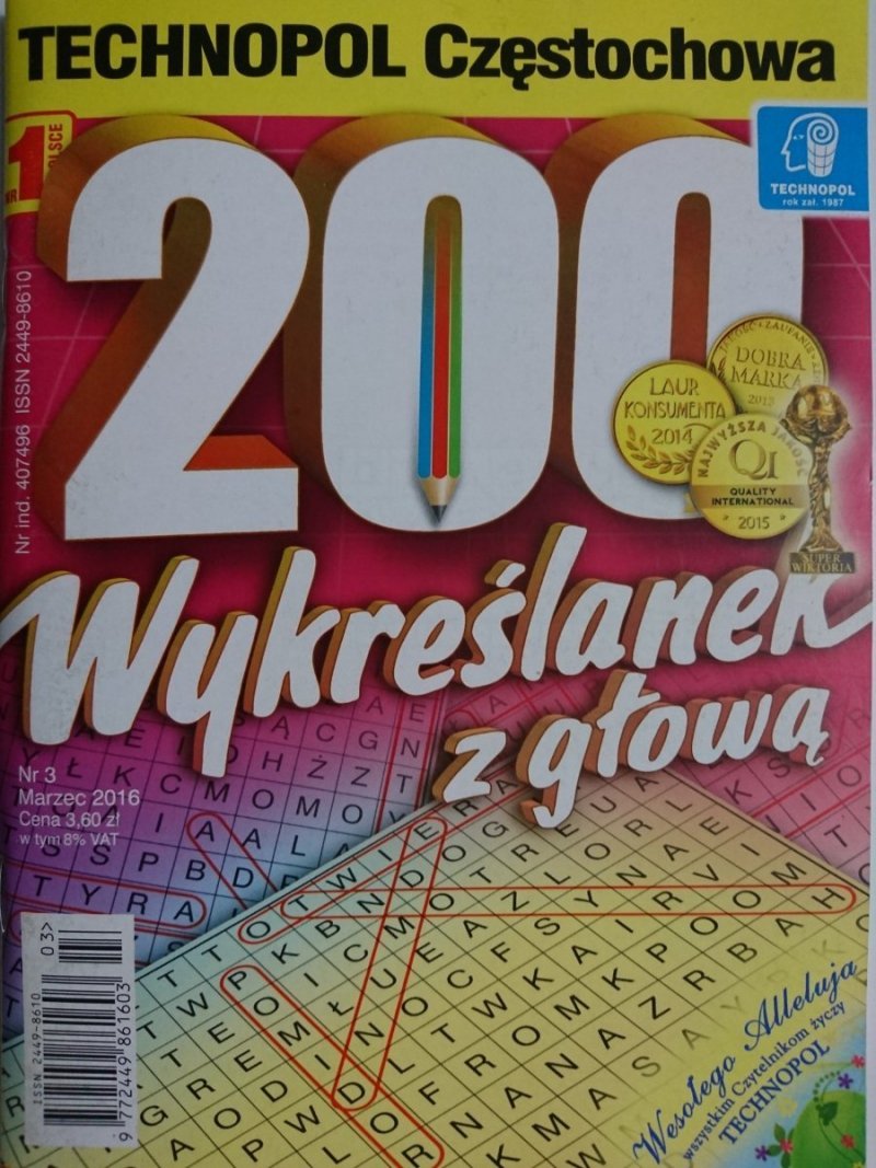 200 WYKREŚLANEK Z GŁOWĄ 3-2016
