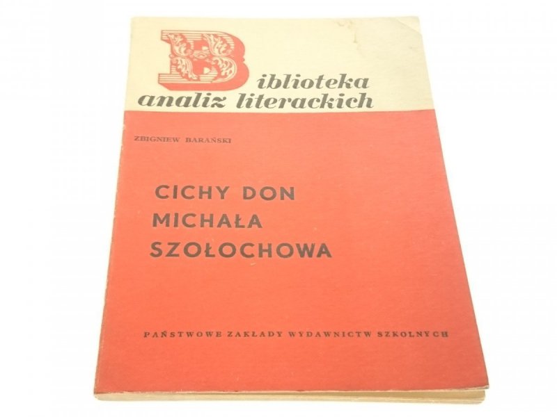 CICHY DON MICHAŁA SZOŁOCHOWA - Barański 1967