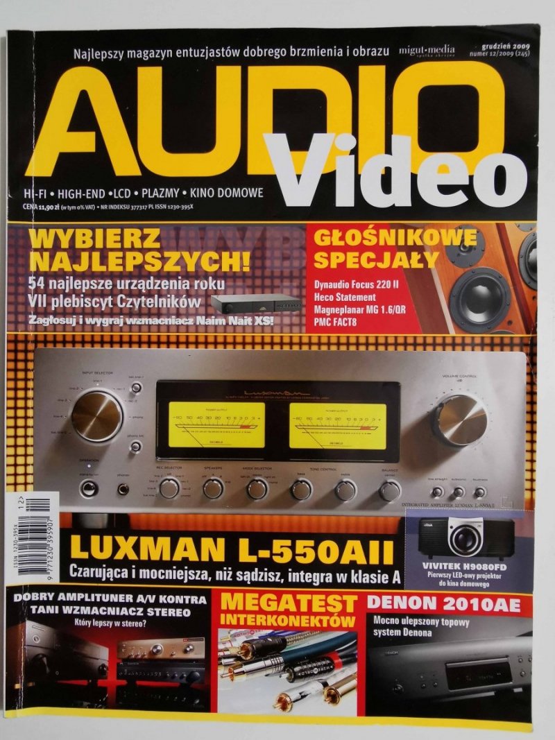 AUDIO VIDEO GRUDZIEŃ 2009 NUMER 12/2009 (245)