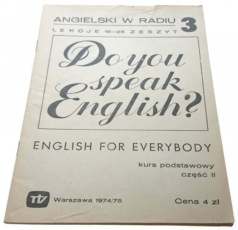 ANGIELSKI W RADIU 3 KURS PODSTAWOWY 1974/75