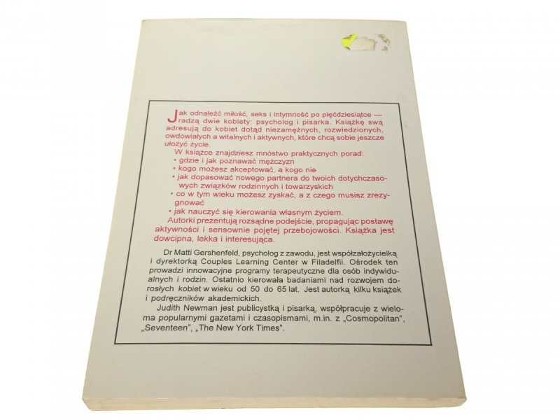 SEKS I MIŁOŚĆ PO PIĘĆDZIESIĄTCE - Gershenfeld 1994