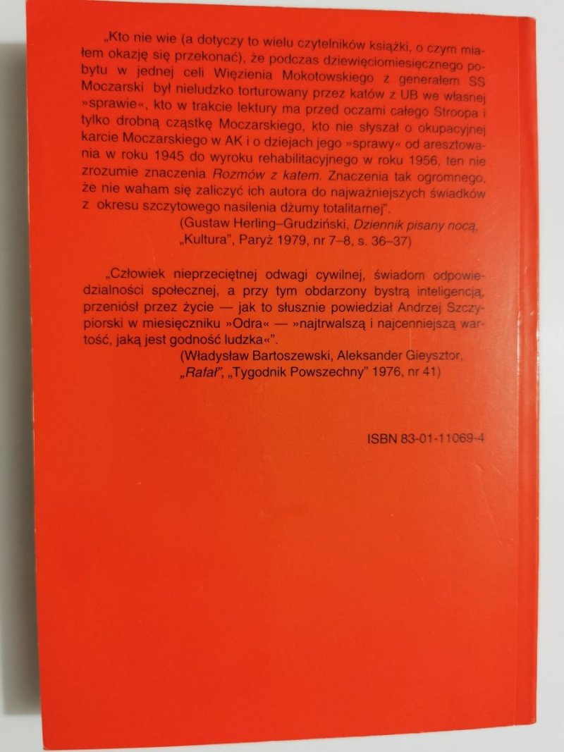 ROZMOWY Z KATEM - Kazimierz Moczarski 1992