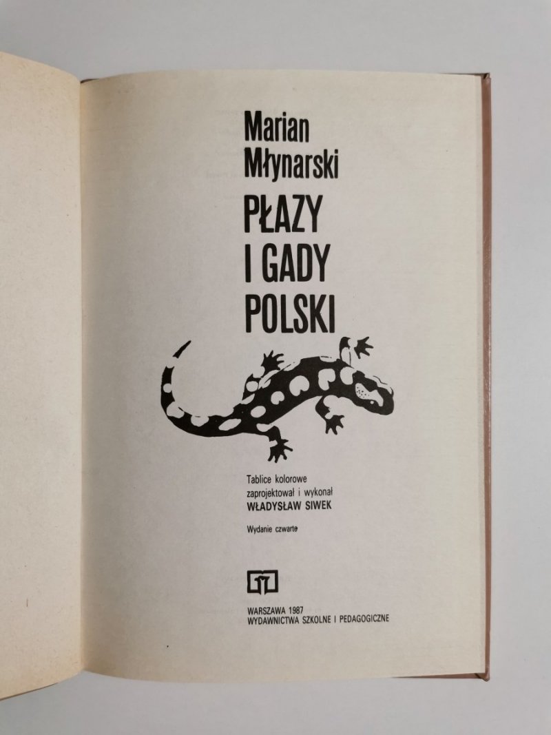 PŁAZY I GADY POLSKI - Marian Młynarski 1987