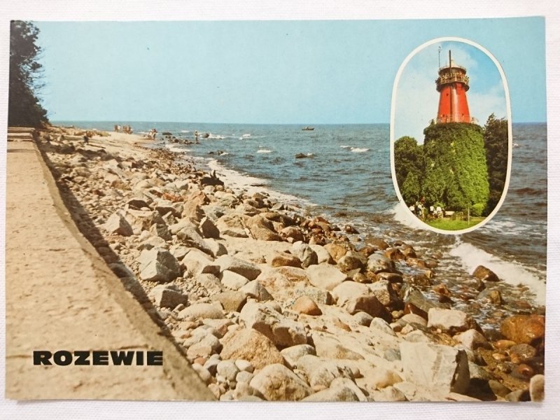 ROZEWIE. BRZEG MORSKI. LATARNIA MORSKA FOT. E. PASZKOWSKA, J. SIUDECKI