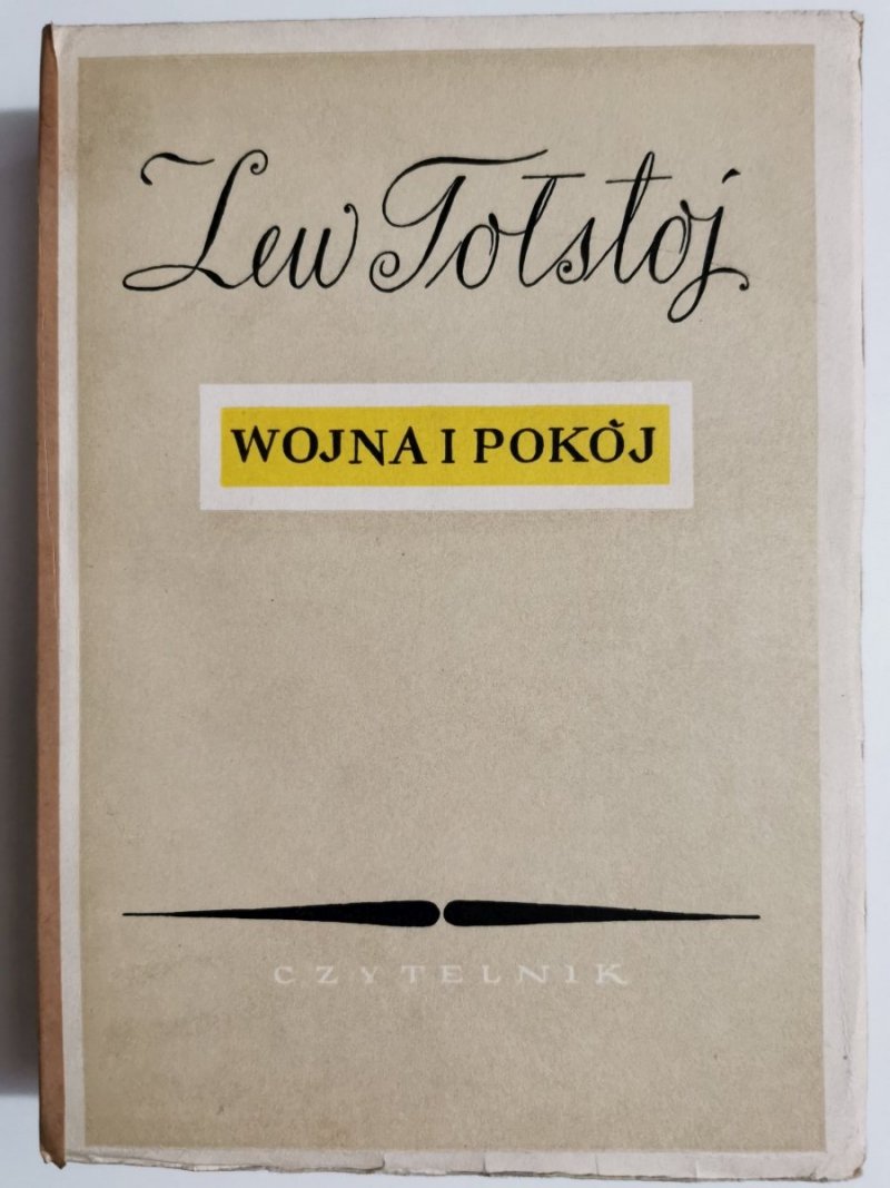 WOJNA I POKÓJ TOM II - Lew Tołstoj 1950