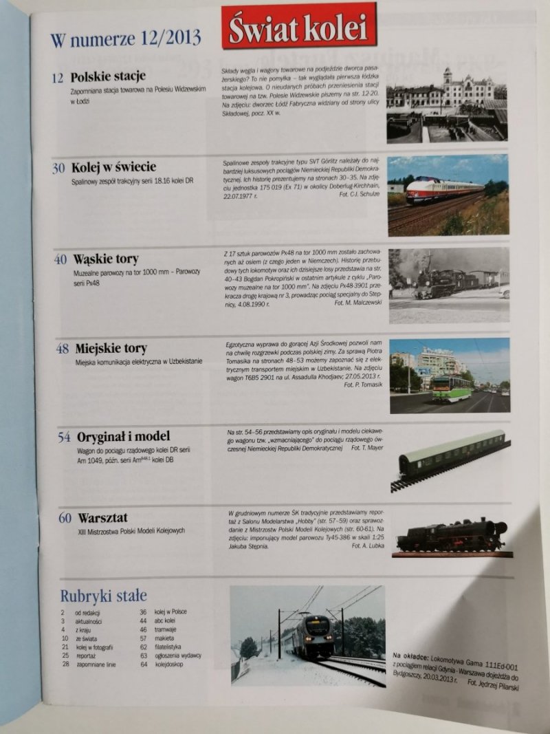 Miesięcznik. Świat kolei 12/2013