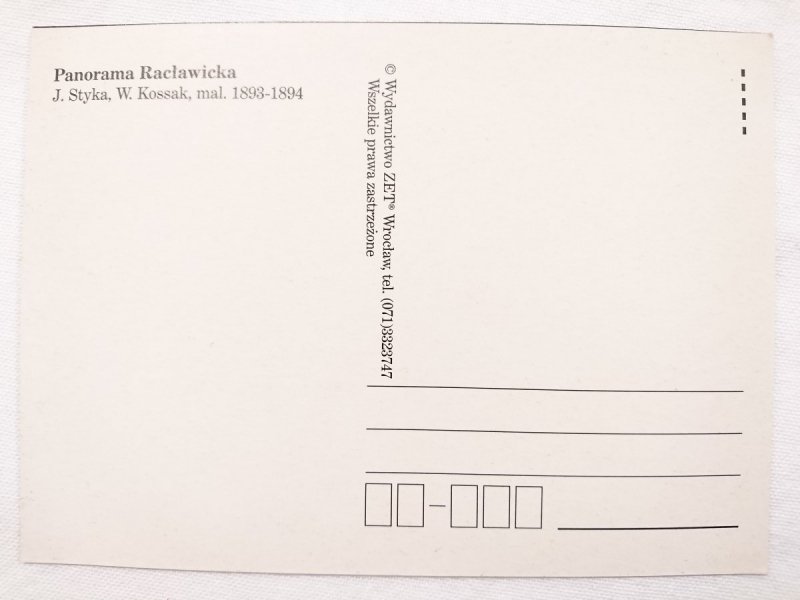 PANORAMA RACŁAWICKA J. STYKA, W. KOSSAK, MAL. 1893-1894