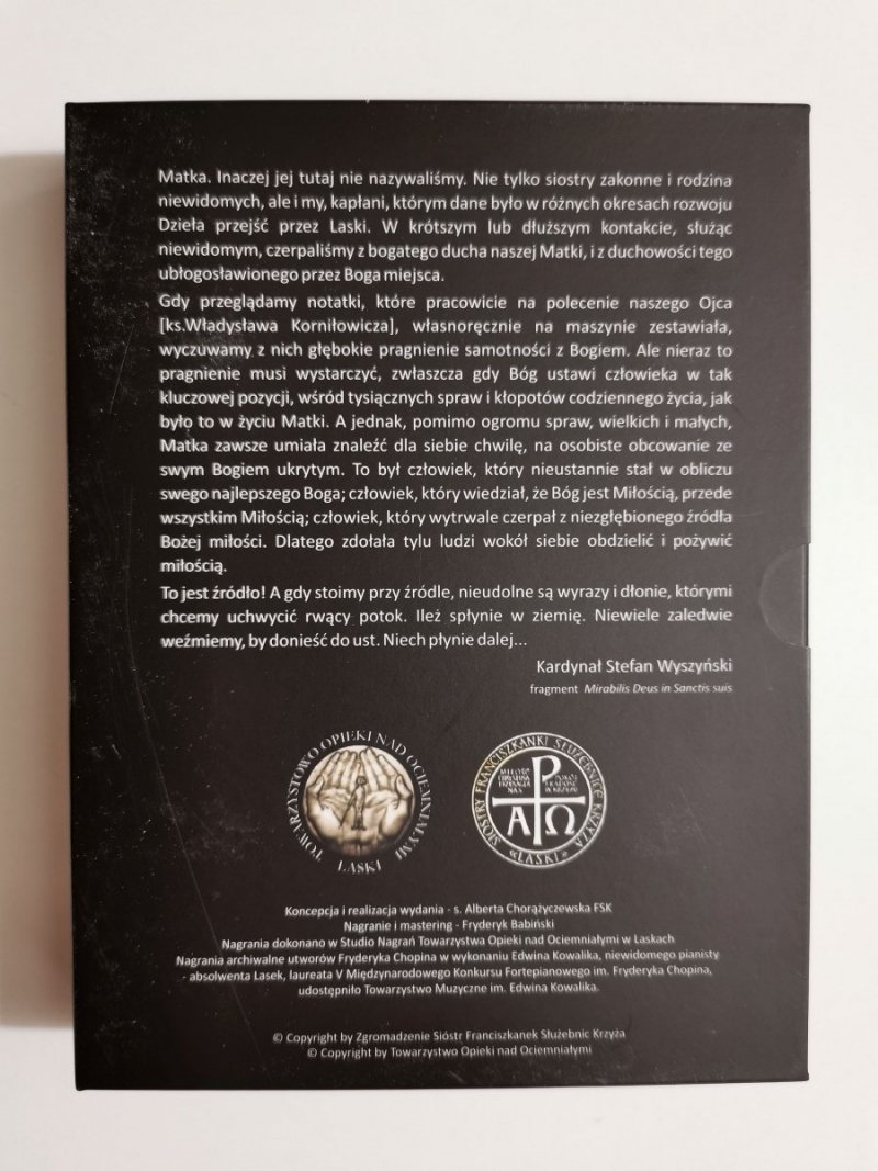 MATKA ELŻBIETA RÓŻA CZACKA. NOTATKI OSOBISTE 4 PŁYTY CD