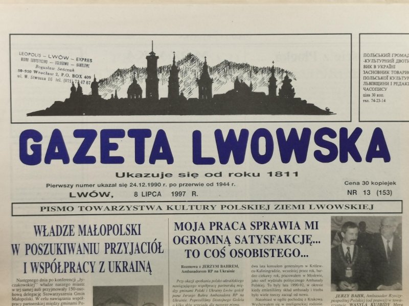 GAZETA LWOWSKA NR 13 (153) 1997