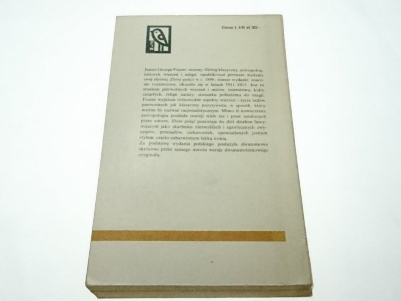 ZŁOTA GAŁĄŹ TOM II - J.G. FRAZER