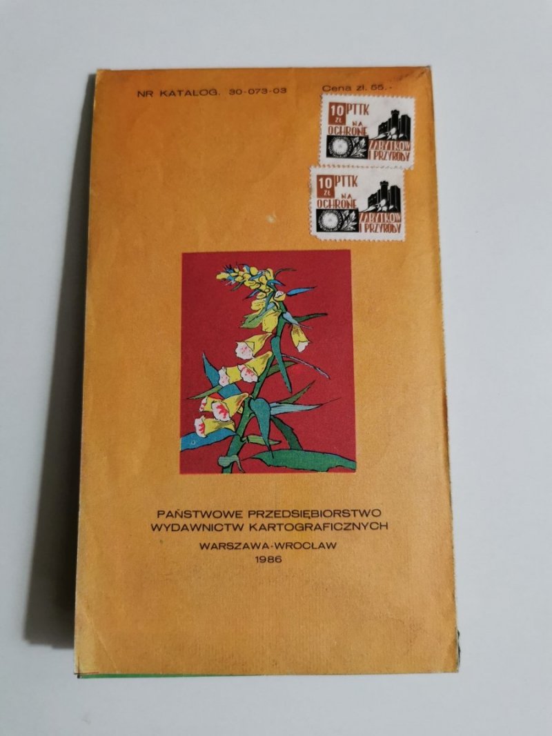 GÓRY BARDZKIE I ZŁOTE. MAPA TURYSTYCZNA 1986