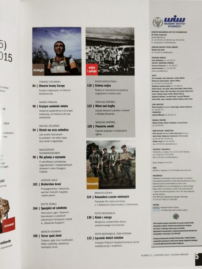 POLSKA ZBROJNA NR 11 (835) LISTOPAD 2015
