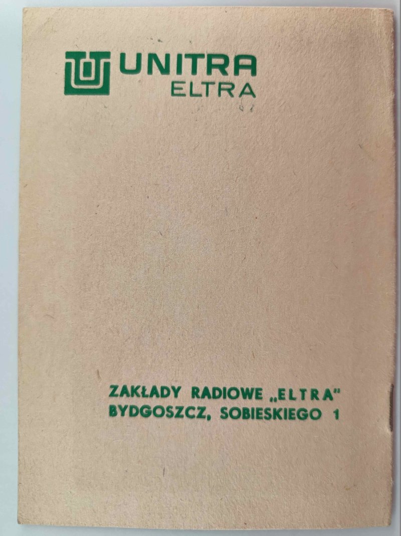 MARIOLA TRANZYSTOROWY ODBIORNIK RADIOWY INSTRUKCJA OBSŁUGI