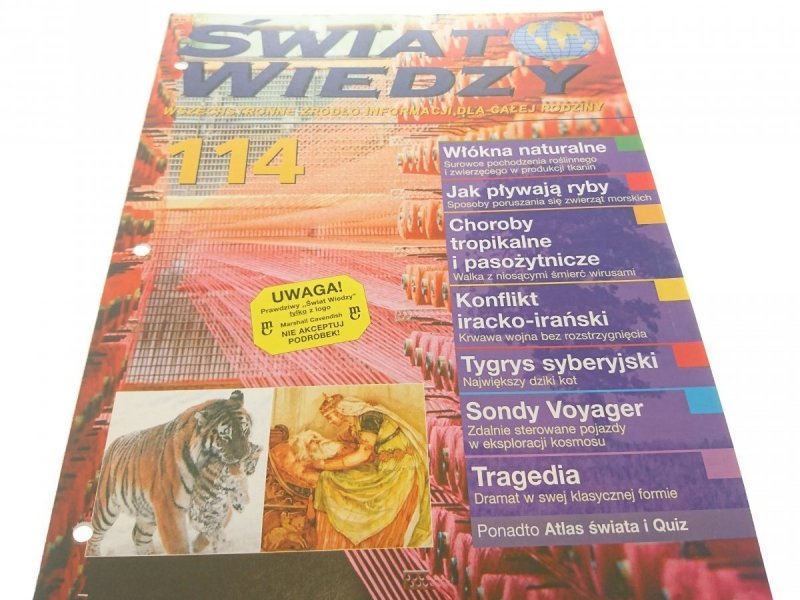 ŚWIAT WIEDZY NR 114 TYGODNIK 1998