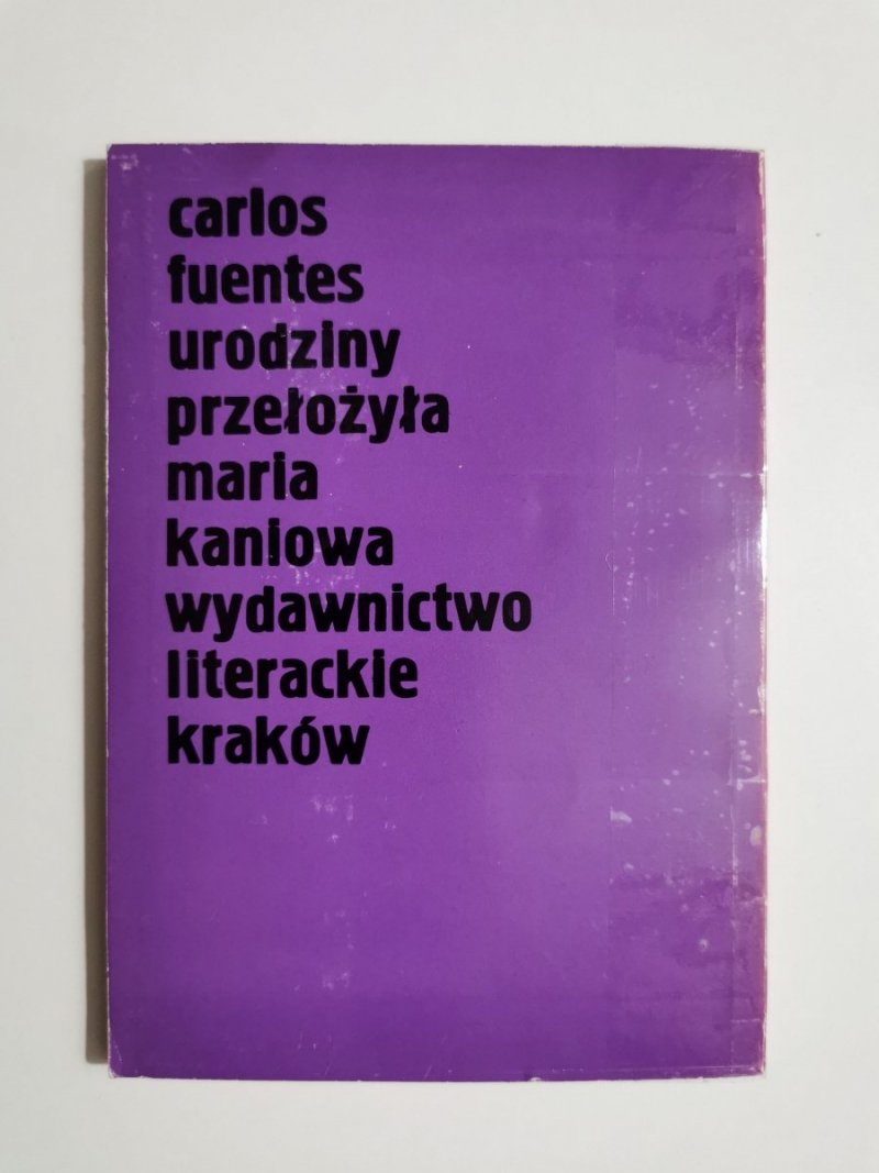 URODZINY - Carlos Fuentes 1982