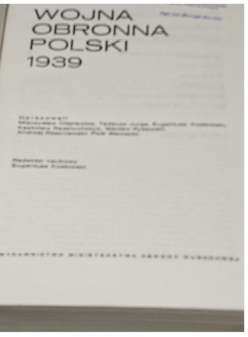 POLSKI CZYN ZBROJNY... WOJNA OBRONNA POLSKI 1939