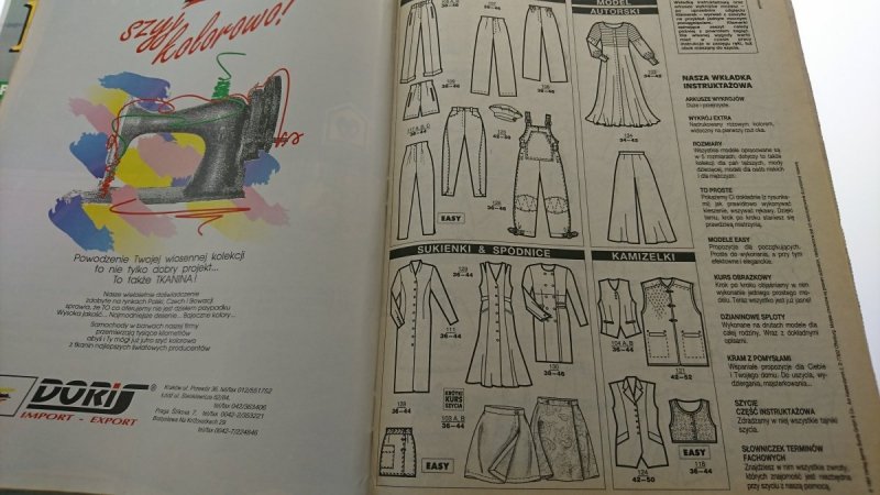 BURDA NR 9 WRZESIEŃ '94 ELEMENTARZ