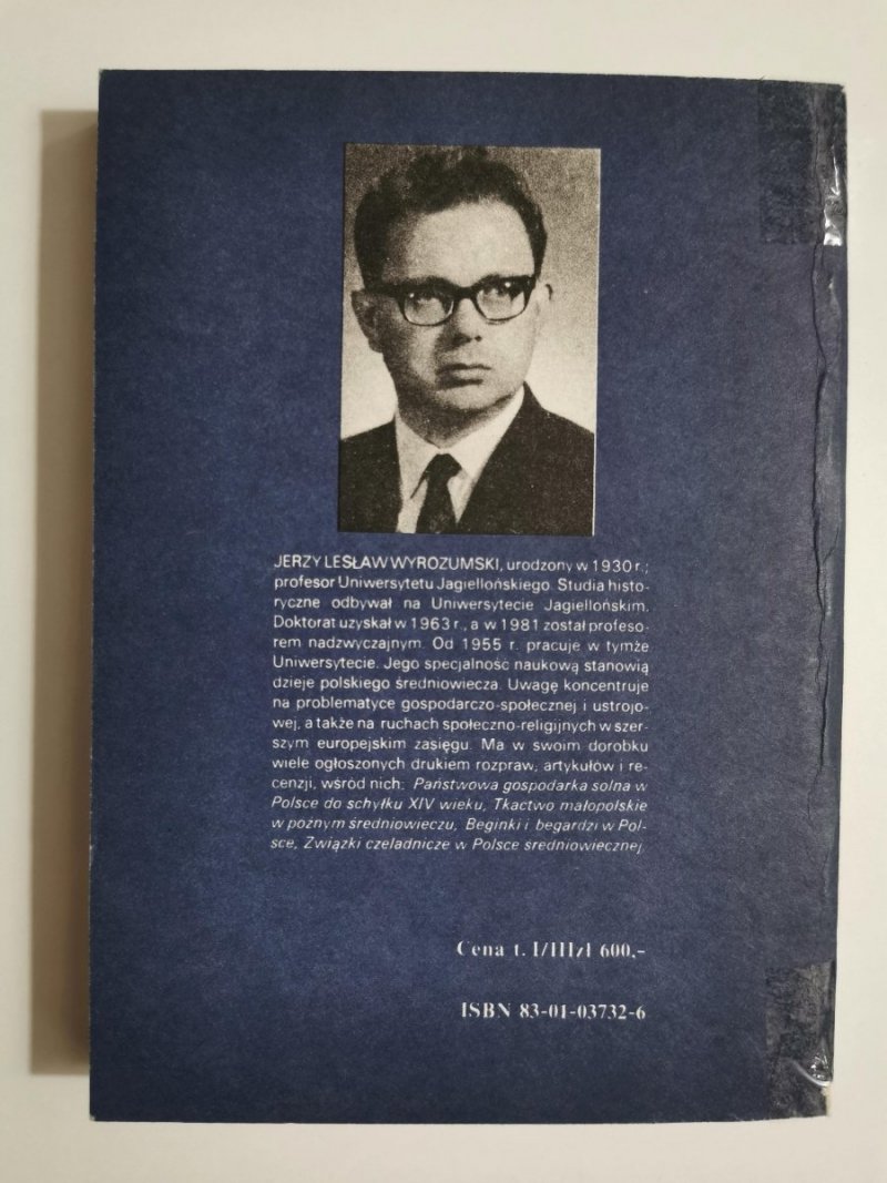 HISTORIA POLSKI DO ROKU 1505 - Jerzy Wyrozumski 1984