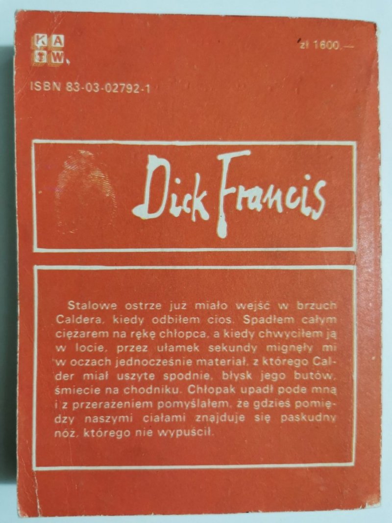BANKIER - Dick Francis 1989