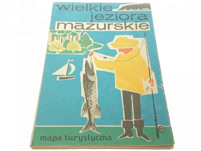 WIELKIE JEZIORA MAZURSKIE. MAPA TURYSTYCZNA 1975
