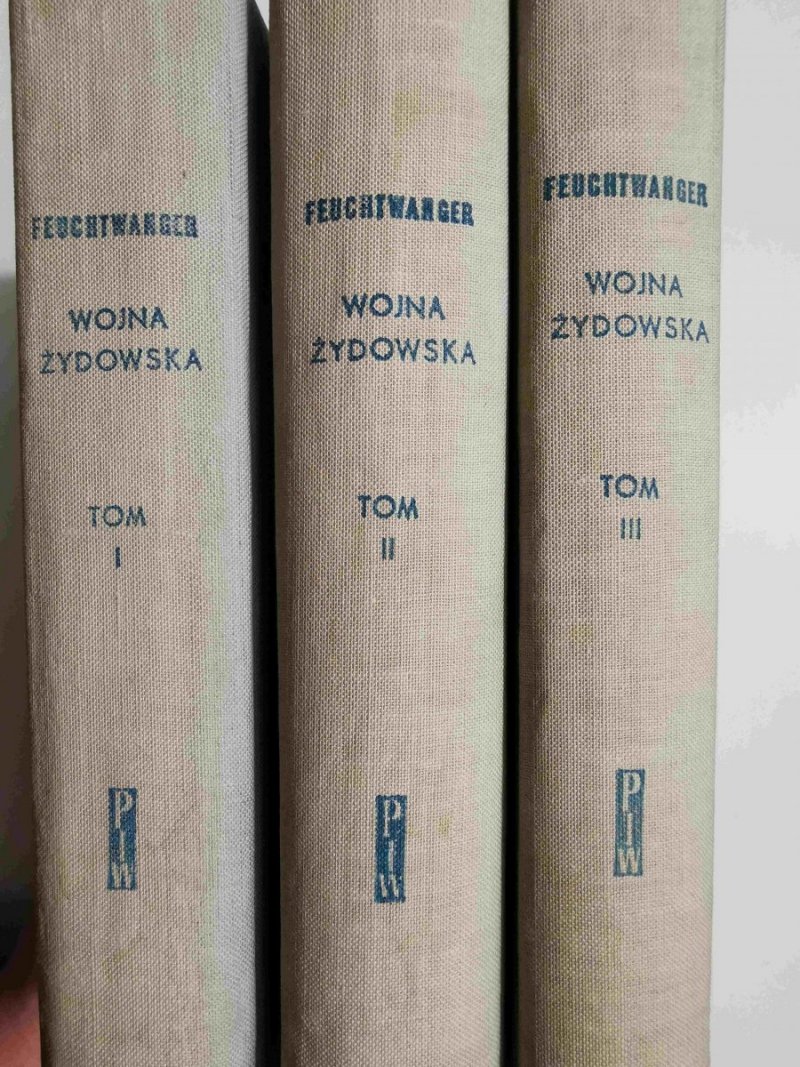 WOJNA ŻYDOWSKA TOMY 1-3 - Lion Feuchtwanger 1959