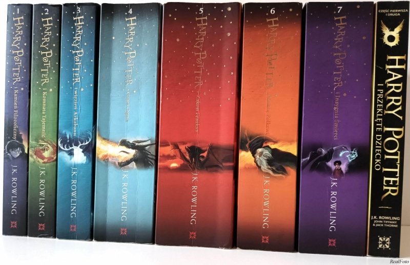 HARRY POTTER 8 części - J. K. Rowling
