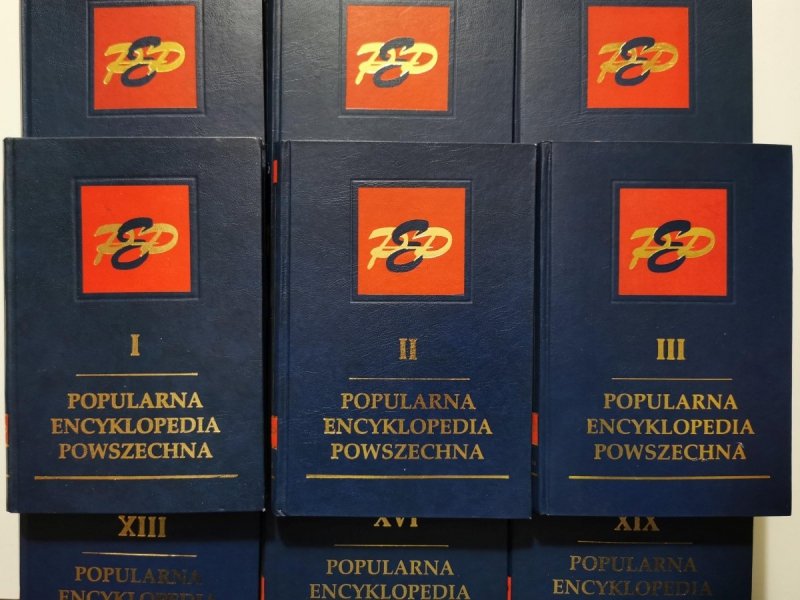 POPULARNA ENCYKLOPEDIA POWSZECHNA KOMPLET 21 TOMÓW 