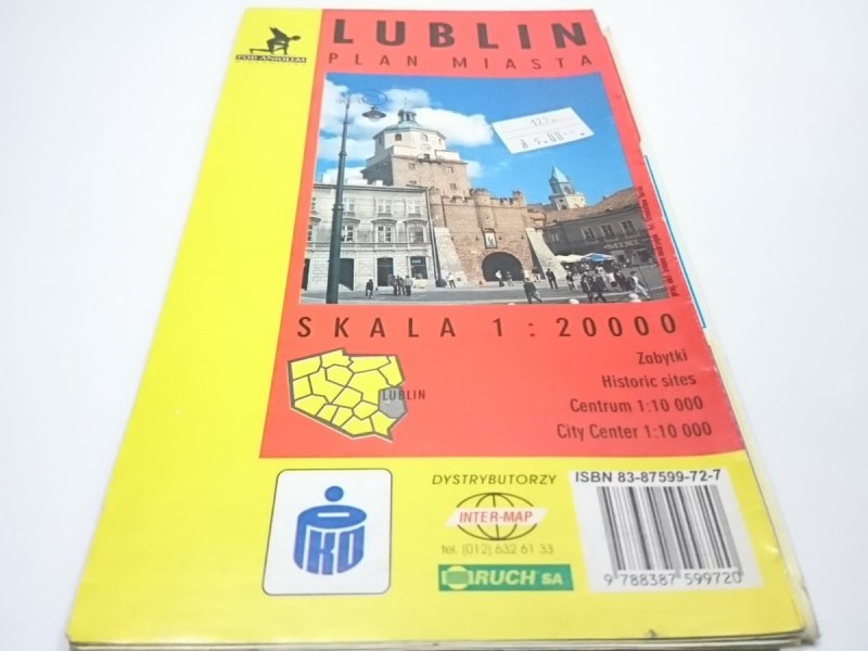 LUBLIN PLAN MIASTA 1:20 000