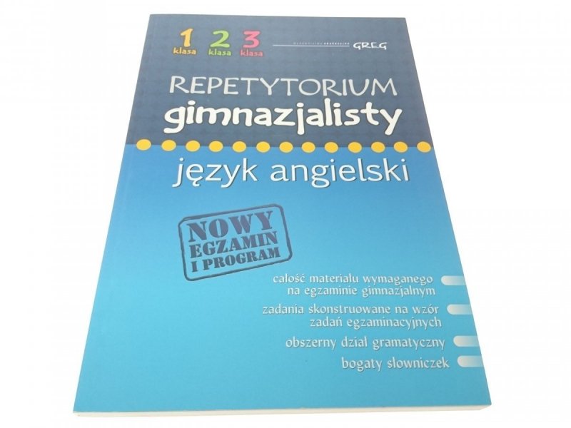 REPETYTORIUM GIMNAZJALISTY. JĘZYK ANGIELSKI 2012