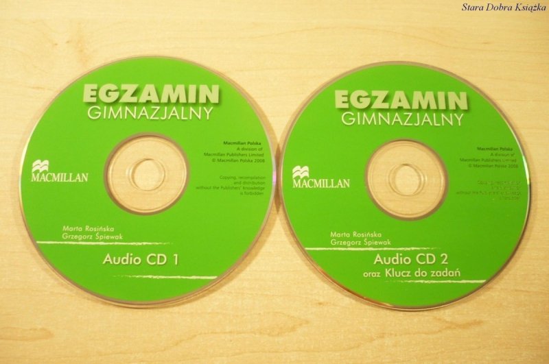 EGZAMIN GIMNAZJALNY AUDIO CD 1 i 2 ORAZ KLUCZ 2008