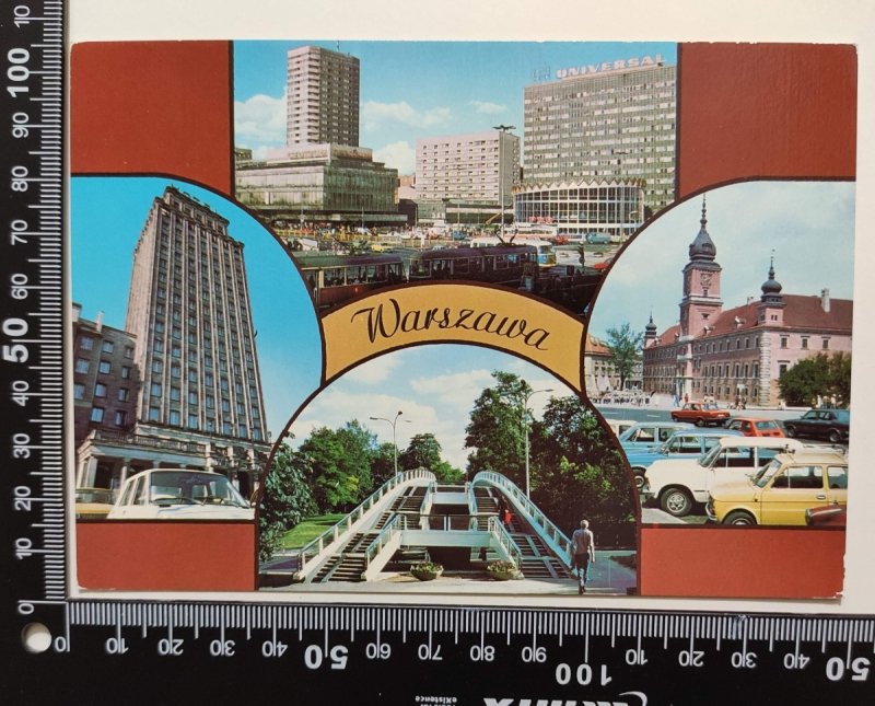 WARSZAWA. SKRZYŻOWANIE ULICY MARSZAŁKOWSKIEJ Z ALEJAMI