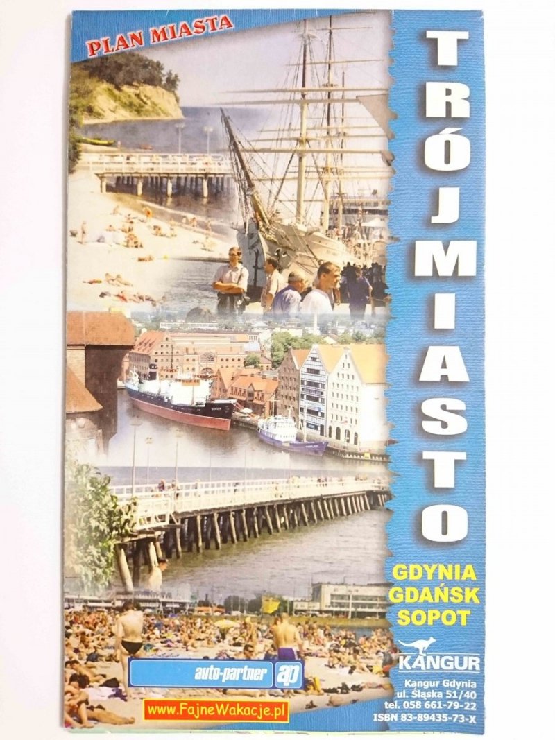 TRÓJMIASTO. PLAN MIASTA GDYNIA GDAŃSK SOPOT 