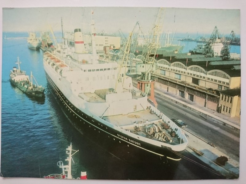 GDYNIA. TS/S STEFAN BATORY PRZY DWORCU MORSKIM FOT. TYMIŃSKI